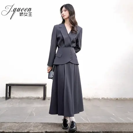 高级感小香风外套时尚设计感女春秋新款轻熟风轻职场半身裙两件套商品大图