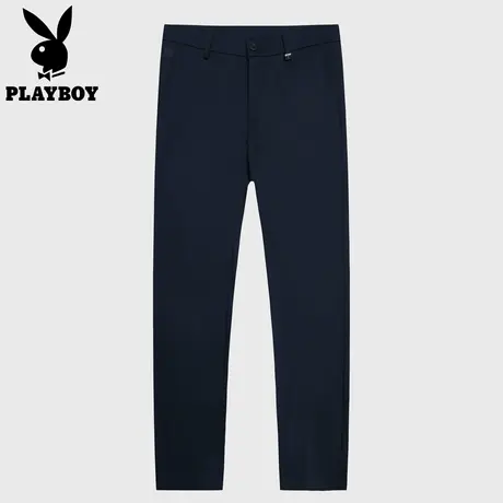 【吸湿排汗】花花公子2025年新款休闲裤男款简约纯色直筒百搭长裤图片
