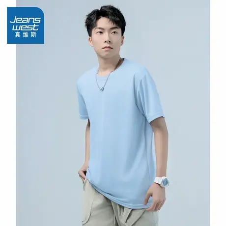 LP真维斯男款2025夏季新款 潮牌时尚休闲舒适速干T恤商品大图