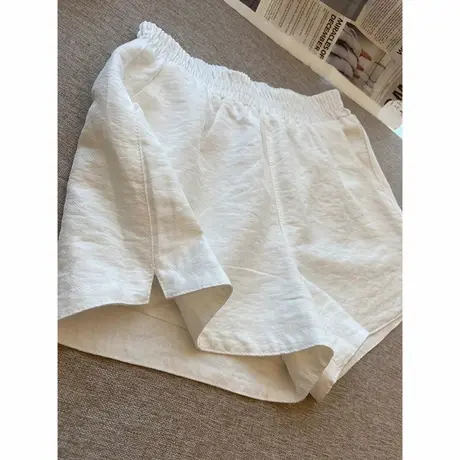 夏季2025新款居家外穿阔腿短裤女韩版宽松高腰休闲运动跑步热裤潮商品大图