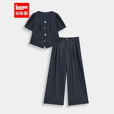 IEF/爱依服【大码女装】2025夏季新款韩版成熟优雅气质上下套裤商品大图