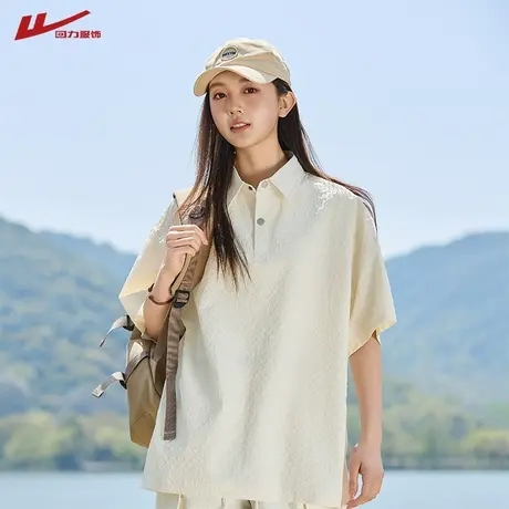 回力男士POLO衫夏季新款美式情侣装短袖t恤宽松休闲半袖上衣服潮图片