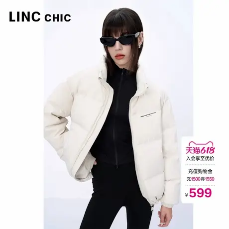 【明星同款】LINC金羽杰2024年冬季新款立领短款面包服男女同款商品大图