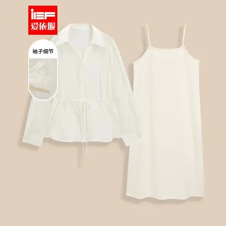 IEF/爱依服【大码女装】2025夏季新款法式温柔小女人气质里外套裙商品大图
