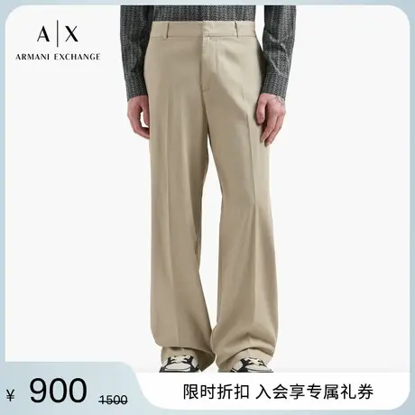 ARMANI EXCHANGE/阿玛尼2025夏季新款男士裤子全棉宽松直筒休闲裤图片