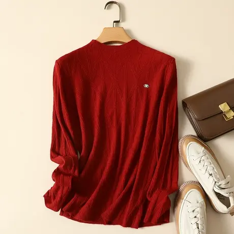 清仓！半高领毛衣套头打底衫女秋冬新款内搭爆款百搭洋气针织衫女图片