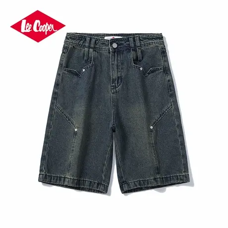 Lee Cooper/李库珀 牛仔短裤女夏季直筒宽松裤子慵懒风休闲五分裤图片