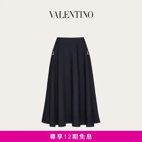 【24期免息】华伦天奴VALENTINO女士 CREPE COUTURE 迷笛长裙商品大图