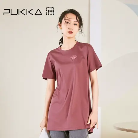 蒲PUKKA 新疆纯棉短袖t恤女年新款宽松圆领短袖夏季上衣女图片