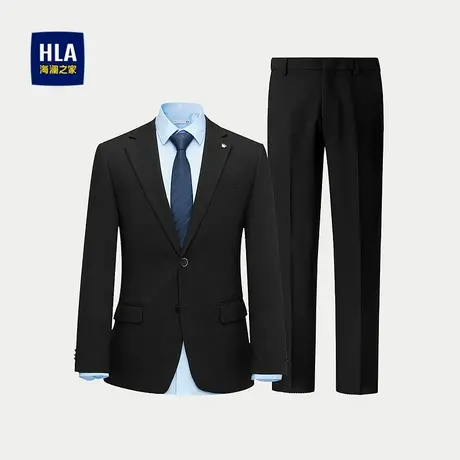 HLA/海澜之家弹力松紧腰礼服套装2025秋季新款绅士商务修身套西男图片