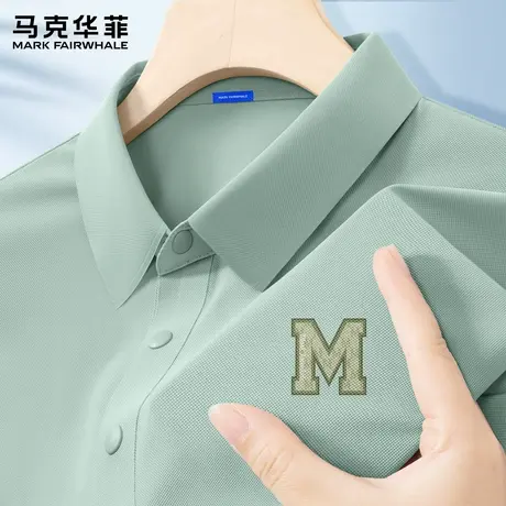 马克华菲polo衫短袖t恤男士2025新款休闲宽松翻领夏季衣服男款潮X图片