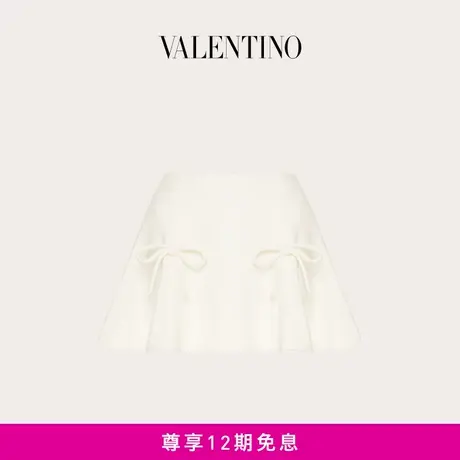 【24期免息】华伦天奴VALENTINO女士 CREPE COUTURE 迷你短裙商品大图