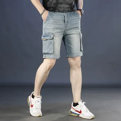 2025夏季新款男士牛仔短裤商品大图