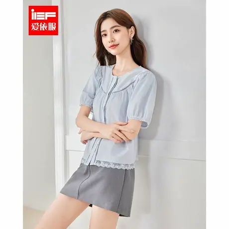 IEF/爱依服衬衫2025夏季新款法式温柔小女人通勤气质百搭显瘦上衣图片