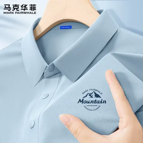 马克华菲美式短袖男士polo衫潮流百搭半袖2025新款上衣t恤男款薄X商品大图