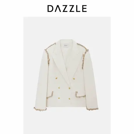 【百亿穿搭馆】DAZZLE地素奥莱白色休闲西装商品大图