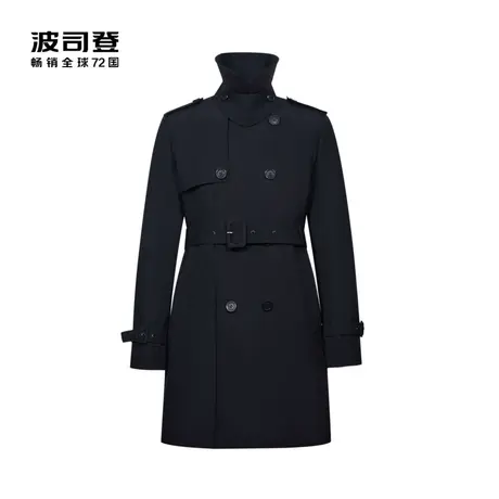 【首创波司登 风衣羽绒服】男中长款防风透气鹅绒经典羽绒服商品大图