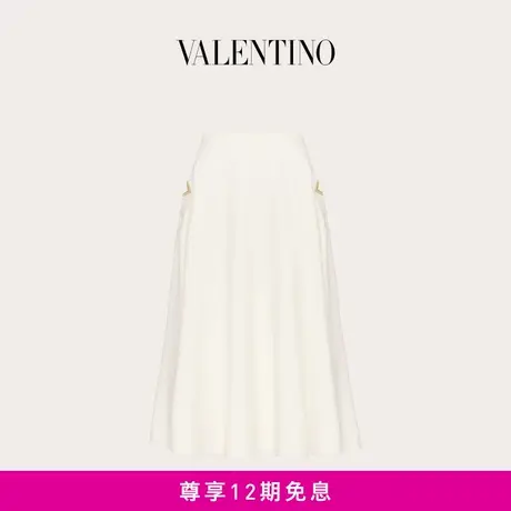 【24期免息】华伦天奴VALENTINO女士 CREPE COUTURE 迷笛长裙图片