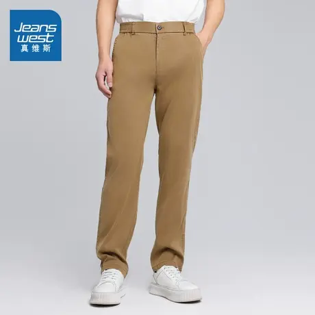 LT真维斯男装宽松休闲裤2025春季新款简约纯色弹力长裤男生裤子潮商品大图