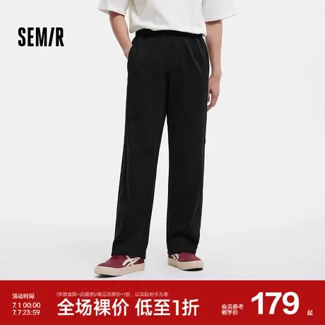 [商场同款]森马休闲裤男宽松直筒裤复古潮流阔腿裤2025夏新款裤子商品大图