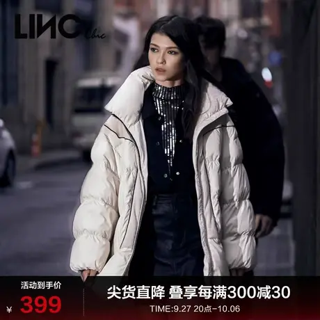 LINC金羽杰羽绒服女冬季中长款羽绒服女冬季外套女冬款2084498图片