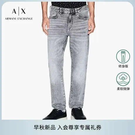 ARMANI EXCHANGE/阿玛尼2025早秋新款男士低腰修身微弹牛仔裤官方图片