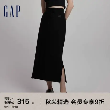 Gap女装秋季2023新款空气三明治高腰宽松卫裙798679半身裙商品大图