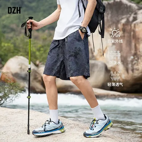 男生轻量化迷彩短裤男夏外穿轻薄透气运动五分裤宽松2025新款中裤商品大图