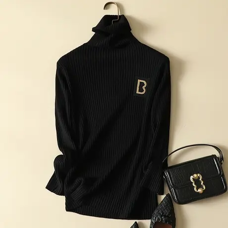 堆堆高领毛衣打底衫女士内搭加厚秋冬2023年新款女装爆款百搭洋气图片