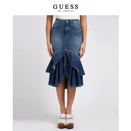 【38上新季】GUESS24年新款春季女士包臀鱼尾裙图片