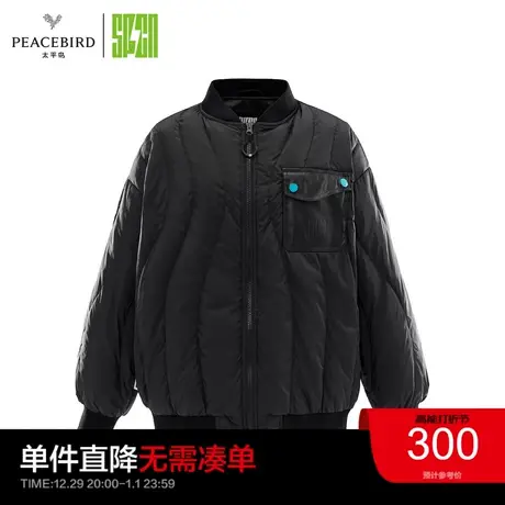 太平鸟SPCN系列冬季棒球轻羽绒服ASACC4305奥莱图片