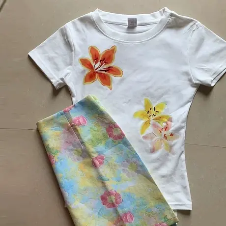 小个子短款短袖T恤女夏季修身韩版内搭可外穿打底衫正肩辣妹上衣商品大图