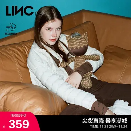 LINCCHIC金羽杰羽绒服女炫彩立领短款轻薄羽绒服女夹克Y22801355图片