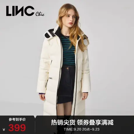 LINCCHIC金羽杰羽绒服女都市时髦修身长款羽绒服冬季外套2044495图片