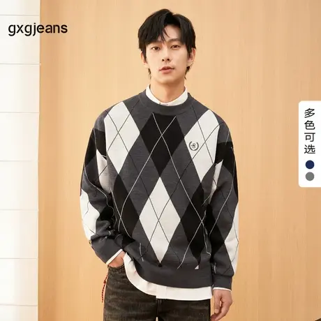 清仓gxg.jeans男装秋季圆领线衫JED12008123图片