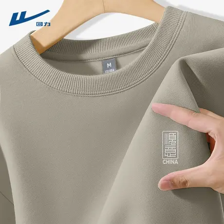 回力卫衣男款春秋款2025新款国潮男装上衣休闲百搭春季衣服男士D图片