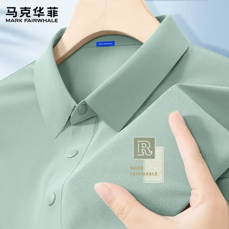 马克华菲polo衫男短袖休闲夏季痞帅美式潮流男装t恤衫翻领衣服薄X图片