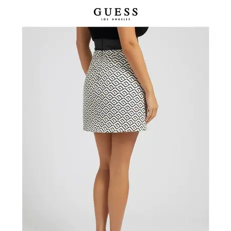 【38上新季】GUESS女士时尚印花包臀半身裙商品大图