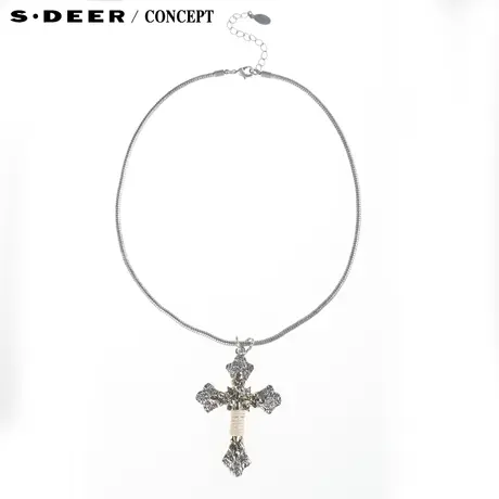 【新品】sdeer圣迪奥专柜正品女装复古十字架项链5184328图片