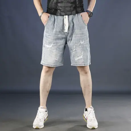 2025夏季新款男士牛仔短裤商品大图