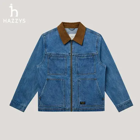 【商场同款】HAZZYS哈吉斯25秋季新品男上衣通勤休闲外套长袖夹克商品大图