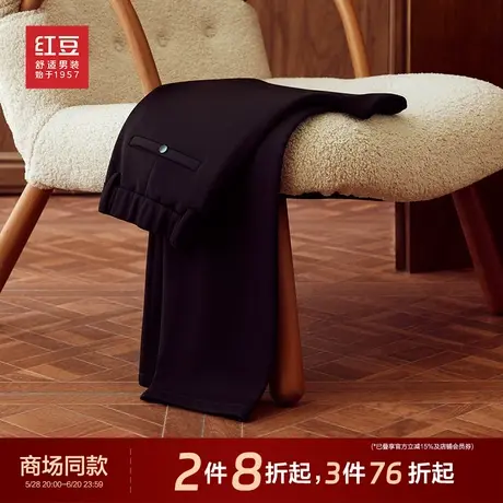 【商场同款】红豆3D高弹裤男25年春新款磨毛针织弹力长裤子7K108商品大图