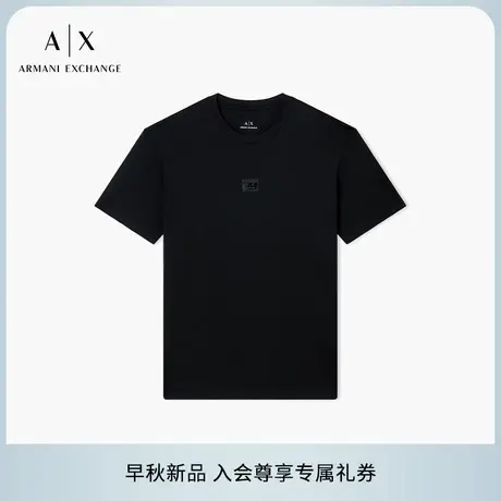 ARMANI EXCHANGE/阿玛尼2025早秋新款男士全棉圆领短袖贴片T恤图片