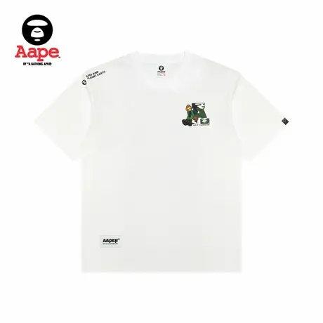 Aape旗舰店男装春夏猿人军团印花休闲潮流短袖T恤1574XXO图片