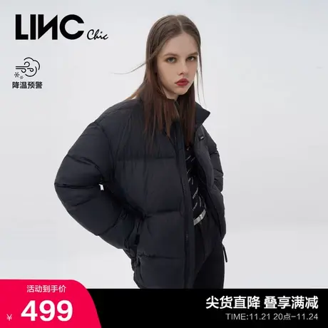 LINCCHIC金羽杰羽绒服女超轻科技锁温鹅绒短款羽绒服女N22801501Y图片