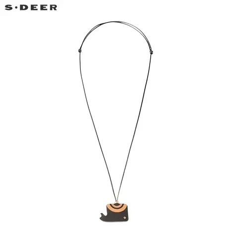 sdeer 圣迪奥休闲趣味创意木质吊坠项链S19184322图片