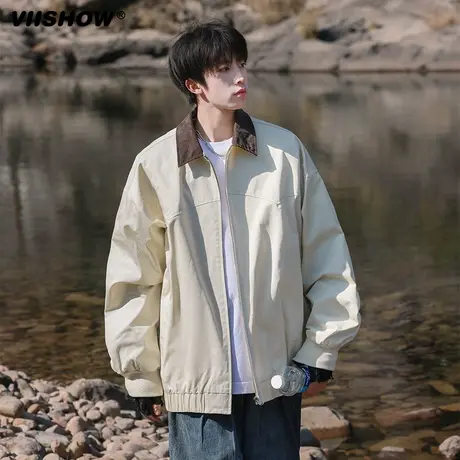 VIISHOW山系户外冲锋外套男春季2024机能防风防水登山服工装夹克商品大图