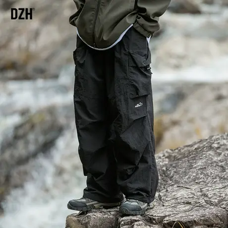 男士户外休闲裤男春季美式工装裤宽松直筒裤2025年新款伞兵裤男裤商品大图