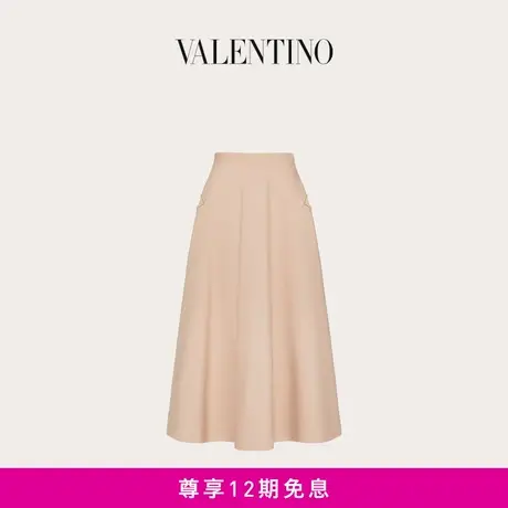 【24期免息】华伦天奴VALENTINO女士CREPE COUTURE迷笛长裙商品大图