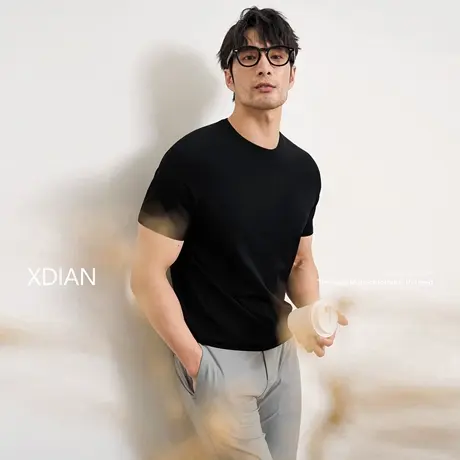 【首页会员内购直降8折】续点「07.05新品」凉感冰丝纱针织衫短袖图片